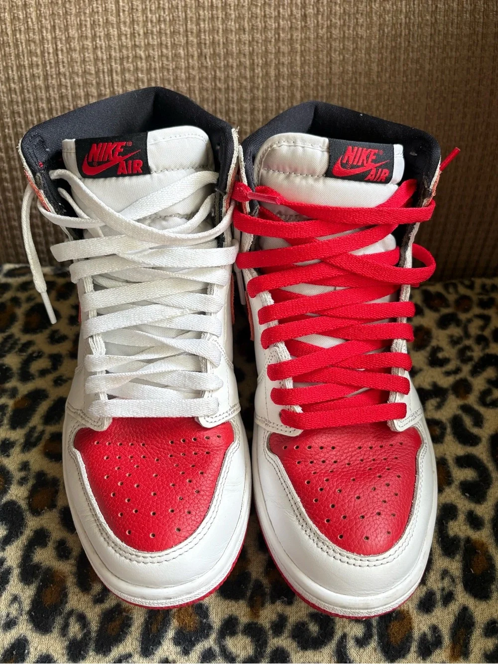 Air Jordan 1 Retro High OG Heritage Red White 555088-161 Size 7 Men's
